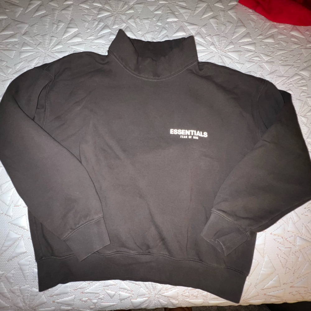 Men’s Small, washed out black, Essentials hoodie